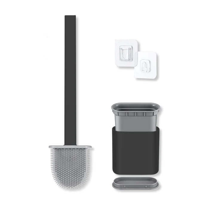 Silikon WC Toilettenbürste mit Wandhalterung – Hygienisch, Flexibel & Effektiv
