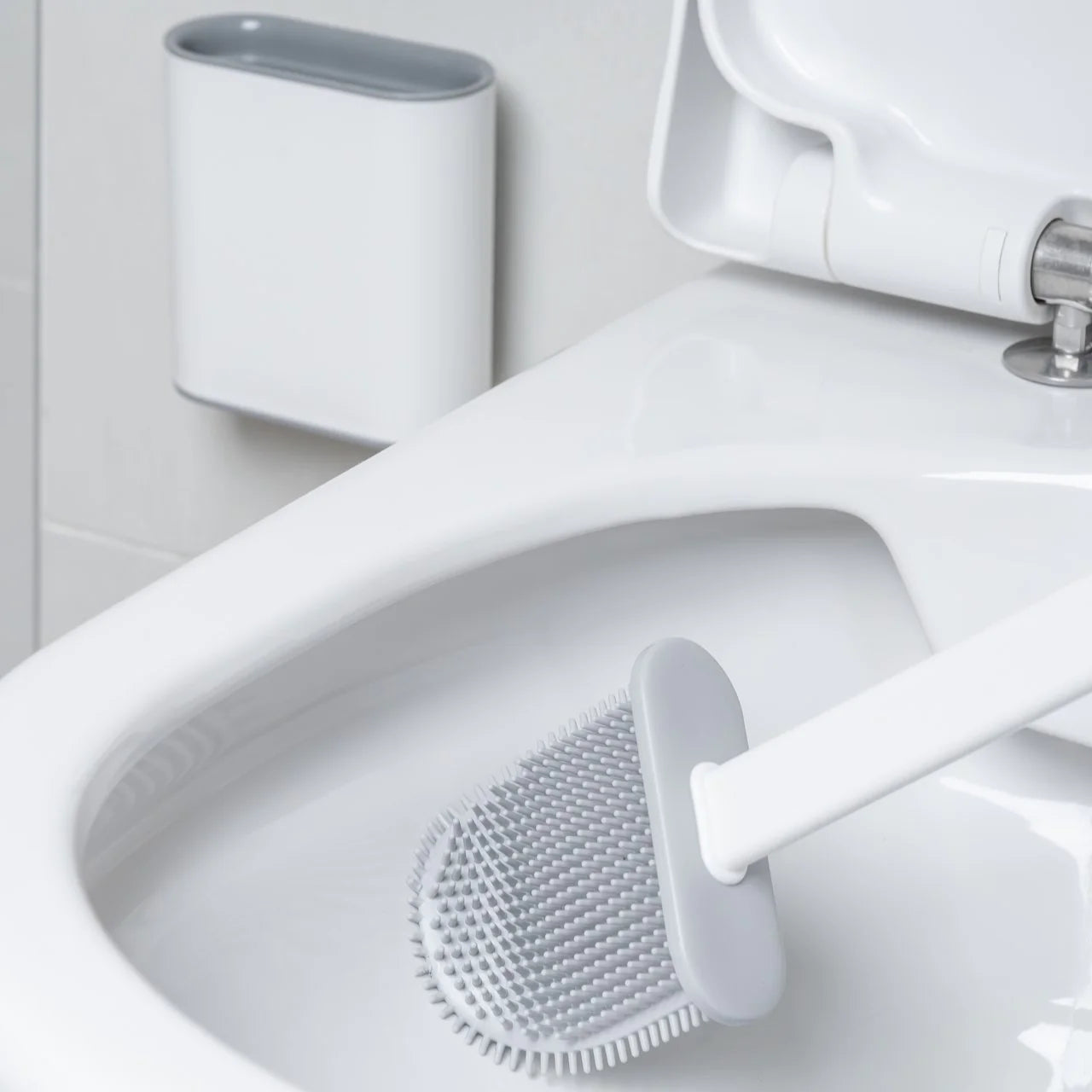 Silikon WC Toilettenbürste mit Wandhalterung – Hygienisch, Flexibel & Effektiv